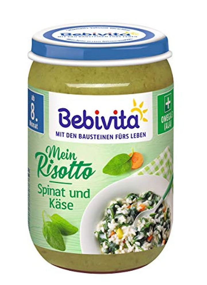 Meniuri De la 8 luni Spaghetti Bolognese, pachet de 6 (6 X 220 grame), mediu Mama si Copilul Naty Shop 6 x 220 grame Brânză și spanac