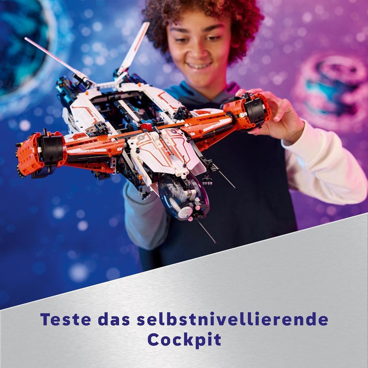 LEGO Technic Vtol transportor spațial LT81, set de construcție spațială, jucărie spațială, navă spațială, set de joacă cu mini-rover, cadou pentru băieți și fete cu vârsta peste 10 ani 42181 Seturi de constructie Besuche den LEGO-Store