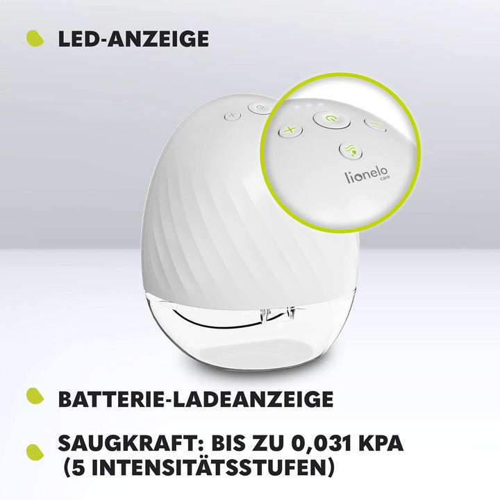 Pompa electrică de sân LIONELO Fidi Free 2, mod masaj, 5 niveluri de intensitate Accesorii Hrana si Alaptare Bebe Naty Shop