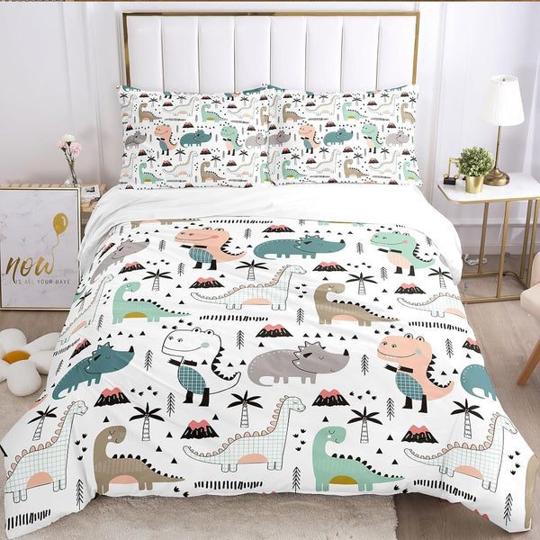 Lenjerie de pat pentru copii, Dinosaur Lenjerie de pat - copii Naty Shop A-3 135 X 200 Cm