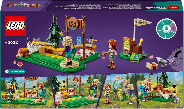 LEGO Friends Archery at Adventure Camp, jucărie de construcție pentru copii cu arc și săgeată, 2 figurine și o chiuvetă, pentru fete și băieți cu vârsta de 6+ 42622 Seturi de constructie Besuche den LEGO-Store