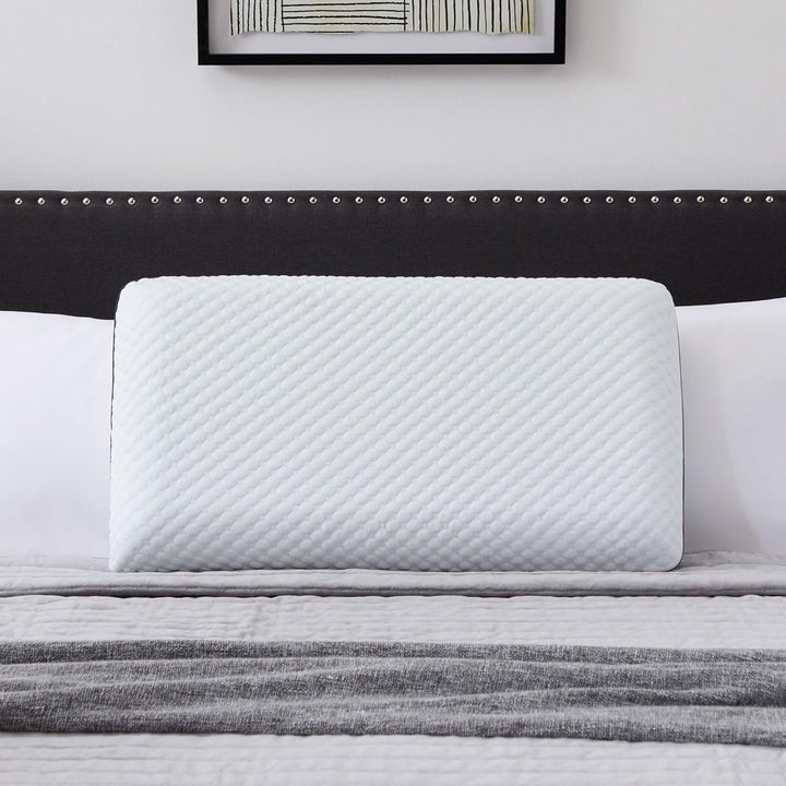 LUCID Gel Memory Foam Pillow 40X60 Cm - Respirabil - efect de răcire - capac lavabil - pernă Oeko-Tex, alb Perne standard Naty Shop