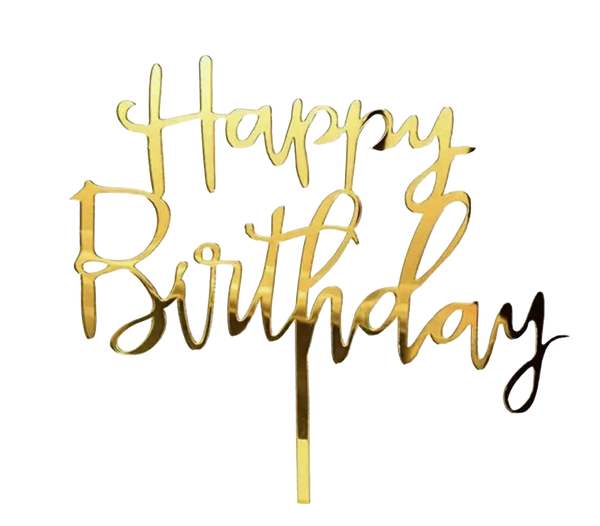Decoratiune necomestibila, Topper, Happy Birthday