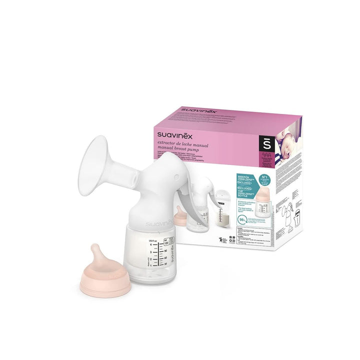 Suavinex, Materna pompă de sân, 120 ml, cu debit reglabil Accesorii Hrana si Alaptare Bebe Naty Shop