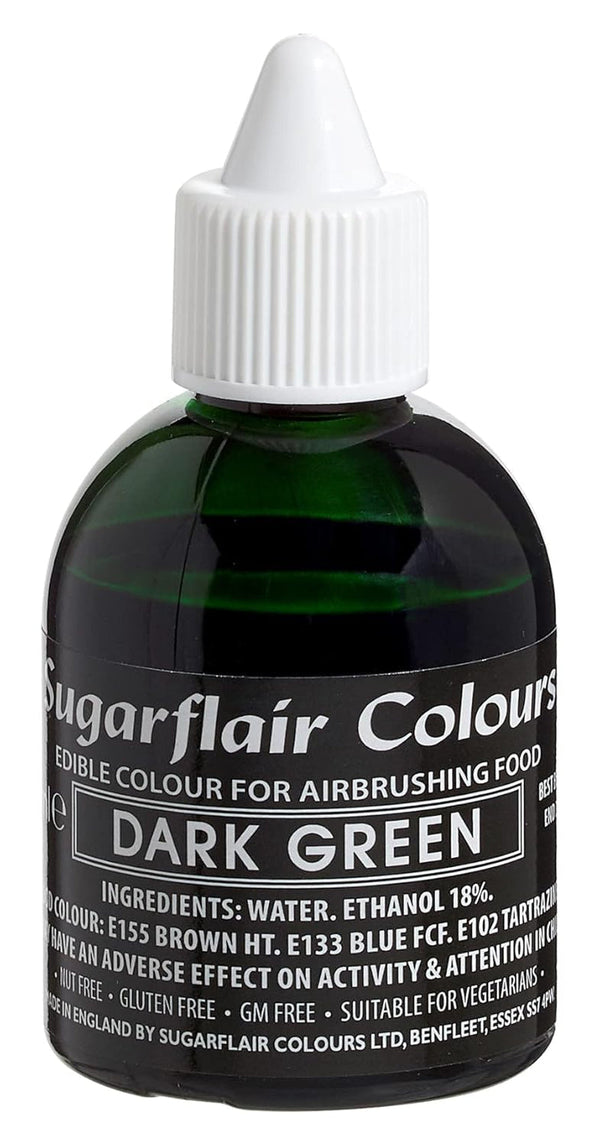 Sugarflair Airbrush Colorant alimentar verde închis pentru aerograf (airbrush), 60 ml Coloranti Alimentari Naty Shop Default Title