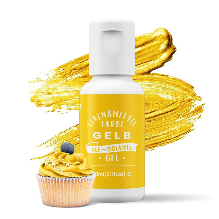 Oil Blend, colorant alimentar pe bază de ulei foarte concentrat, 20 ml Coloranti Alimentari Naty Shop Galben