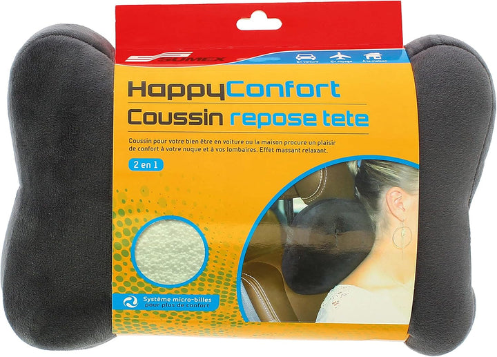 Suport pentru cap și lombar, ideal pentru scaune auto și de birou, ameliorează și previne durerile de spate, leziunile coccisului și durerile sciatice. Suport lombar ergonomic Perne lombare Naty Shop