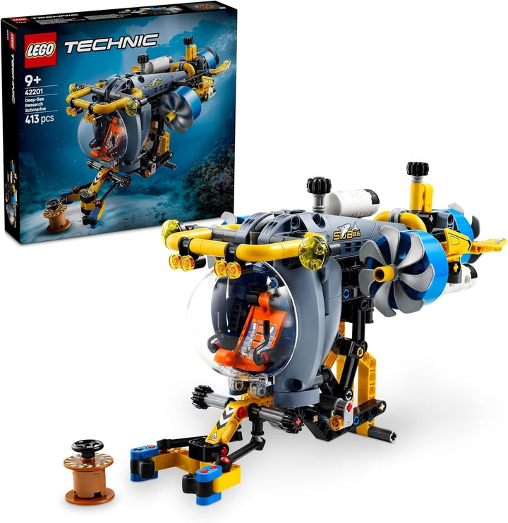 Submarin LEGO Technic Deep Sea Explorer, jucărie de construit pentru copii, băieți și fete de la 9 ani, idei creative de cadouri pentru ziua de naștere, vehicul construibil, cu elice rotative 42201 Seturi de constructie Besuche den LEGO-Store Titlu implicit