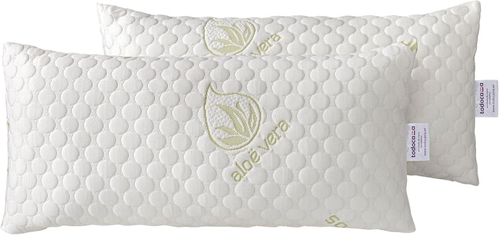 Todocama Pernă, viscoelastică, pachet de fulgi 2 X 75 cm alb Perne standard Naty Shop Alb Pachet 2 X 75 Cm
