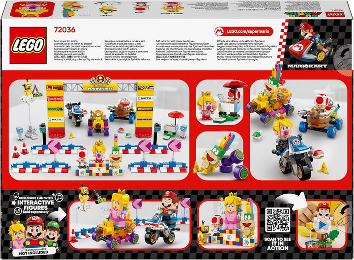 LEGO Super Mario: Mario Kart - Baby Peach & Grand Prix Set, Figuri Nintendo - Toad, Lakitu, Baby Peach și Lemmy, Cadou pentru băieți, fete și gameri de la 8 ani, Jucărie de aventură 72036 Seturi de constructie Besuche den LEGO-Store