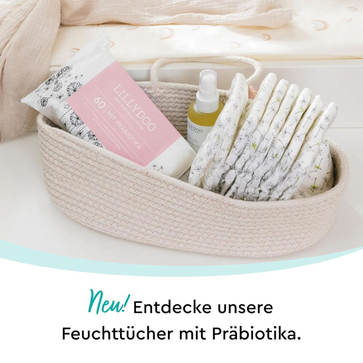 Șervețele umede LILLYDOO cu prebiotice, șervețele 100% fără plastic, fără parfum (FSC Mix) Servetele Umede Bebelusi Naty Shop