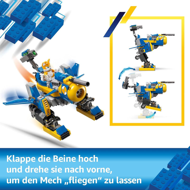 LEGO Sonic the Hedgehog Cyclone Vs. Metal Sonic - Jucărie Mechs de colecționat cu 2 minifigurine de jocuri video - Idee de cadou pentru băieți și fete de la 8 ani și adolescenți fani ai jocurilor 77002 Seturi de constructie Besuche den LEGO-Store