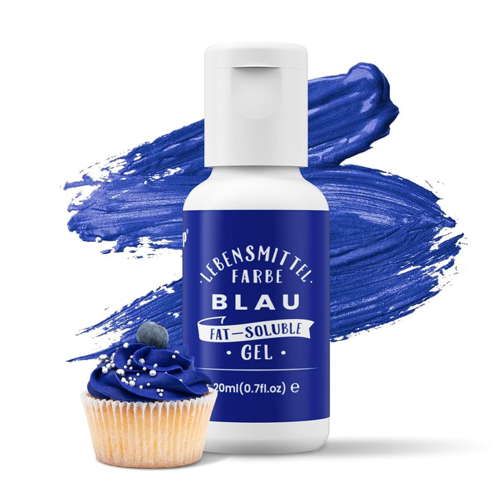 Oil Blend, colorant alimentar pe bază de ulei foarte concentrat, 20 ml Coloranti Alimentari Naty Shop Albastru