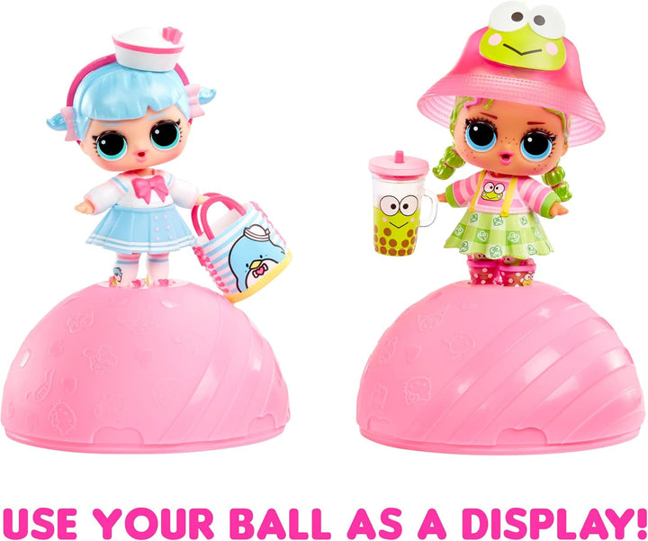 L.O.L. Surpriză! Loves Hello Kitty and Friends - 1 păpușă cu 7 surprize, Selecție aleatorie, 8 tots de colecționat, Cadou pentru copii cu vârsta peste 4 ani, Roz Papusi Naty Shop
