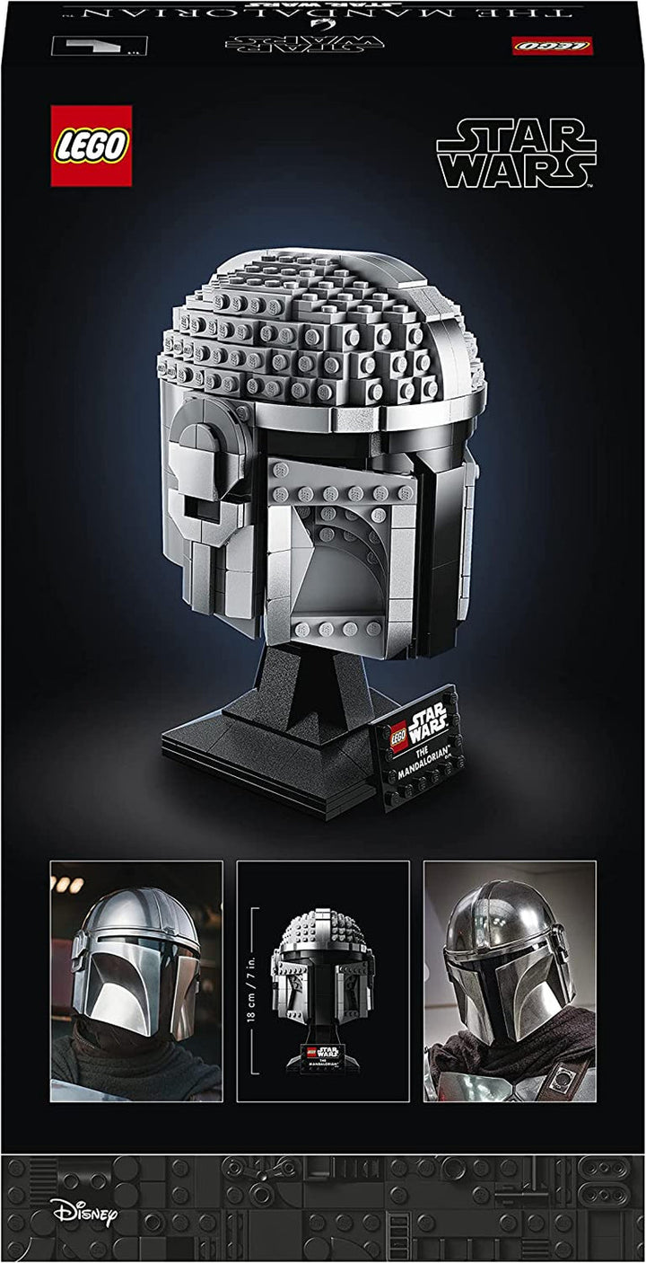 Model LEGO Star Wars Mandalorian Helmet, decorațiune de colecție pentru cameră și un cadou minunat pentru adulți, kit, bărbați, femei, mamă, tată, idee de cadou de colecție 75328 Seturi de constructie Besuche den LEGO-Store