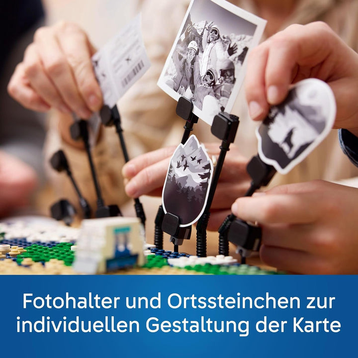 Amintiri de călătorie LEGO, harta lumii de jucărie, set de construit și jucat pentru fete și băieți, cadou pentru familiile care iubesc aventura și călătoriile, activitate creativă, de colecție 41838 Seturi de constructie Besuche den LEGO-Store