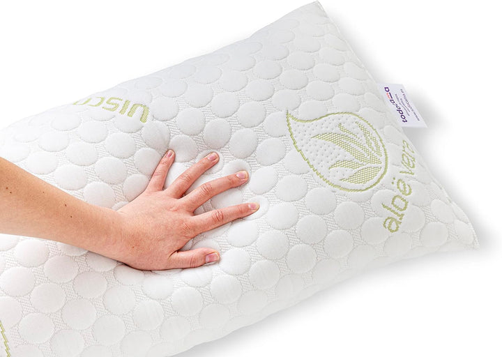 Todocama Pernă, viscoelastică, pachet de fulgi 2 X 75 cm alb Perne standard Naty Shop