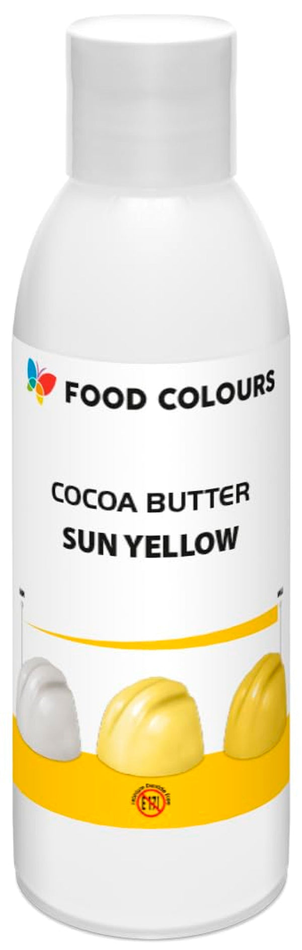 Food Colors Cocoa Butter, Sun Yellow, colorant alimentar pe bază de unt de cacao pentru ciocolata si creme, 100 grame Coloranti Alimentari Naty Shop Default Title