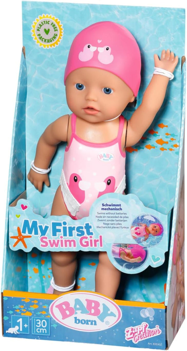 BABY Born Floating Lizzie 30cm, păpușă de baie cu vânt, impermeabilă, funcționează fără baterii, păpușă înaltă de 30cm, 835302 Zapf Creation Papusi Naty Shop Titlu implicit