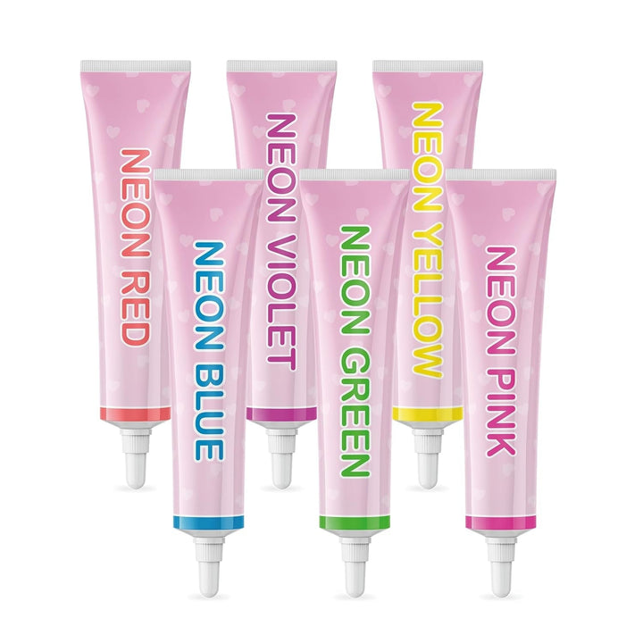 Goodbake Neonlebensmittelfarben 6 Farben Set – Intensive Lebensmittelfarbe – Lebensmittelfarbpaste – Zum Einfärben Von Torten, Fondant, Buttercreme Uvm. – 100% Vegan Naty Shop