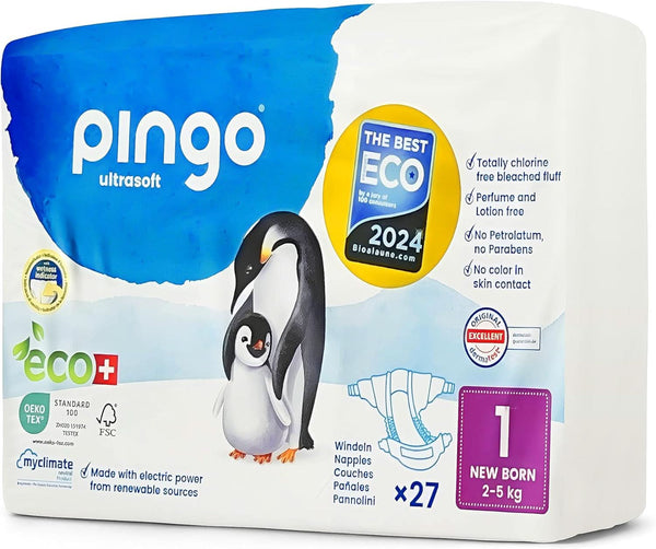 Pingo Ultrasoft, scutece ecologice, marimea 1 si 2 Mama si Copilul Naty Shop Size 1