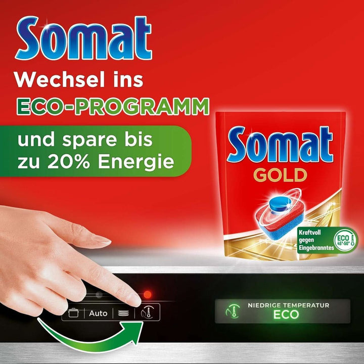 Somat Gold file pentru mașina de spălat vase (105 file) Detergenti Bucatarie Naty Shop