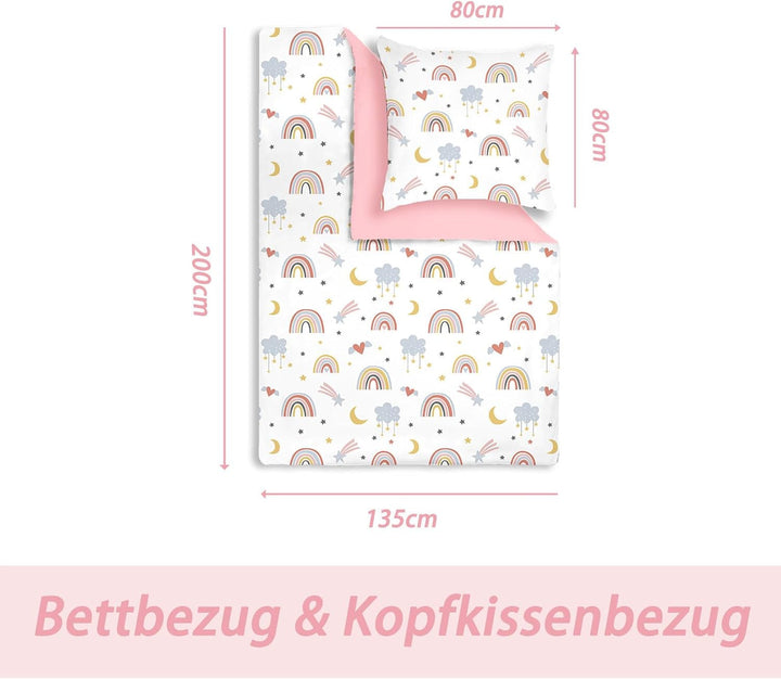 Lenjerie de pat pentru copii, Curcubeu, microfibre Lenjerie de pat - copii Naty Shop