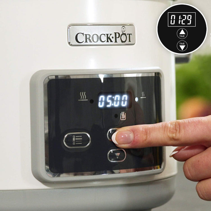 Crock-Pot Digital Slow Cooker Saute Slow Cooker cu Duraceramic 5 litri, CSC026X Slow Cooker Naty Shop