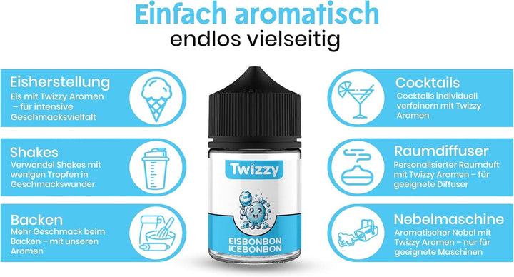 Twizzy Aroma Concentrata Ice Candy, 60 ml Arome Naty Shop