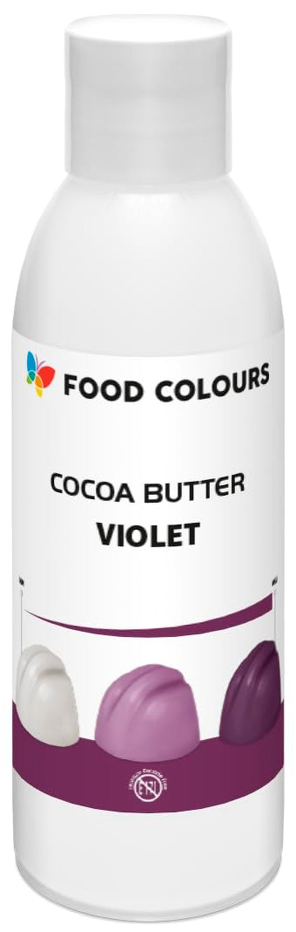 Food Colors, Colorant alimentar pe bază de unt de cacao pentru ciocolată, praline, mase grase și creme, violet, 100 grame Coloranti Alimentari Naty Shop Default Title