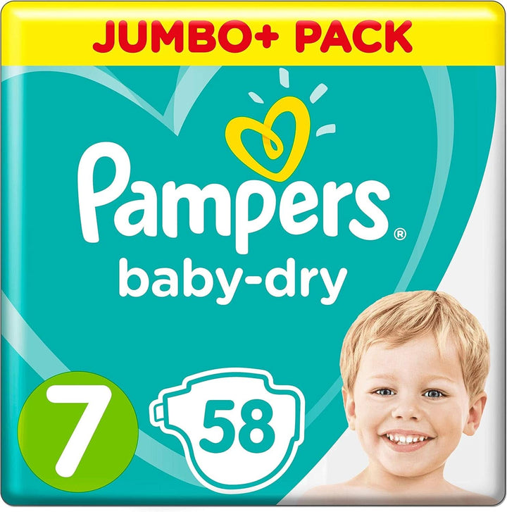 Scutece Pampers, versiunea clasica, diverse marimi Mama si Copilul Naty Shop 7 (58 buc)