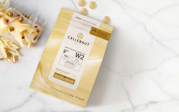Barry Callebaut - Ciocolata alba, W2 - 28%, 2.5 Kg Materii Prime Profesionale Nati Shop
