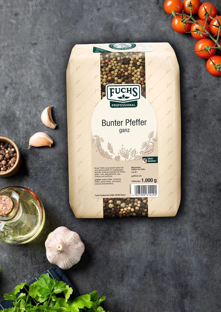 Fuchs piper întreg colorat, 1 Kg Condimente Naty Shop