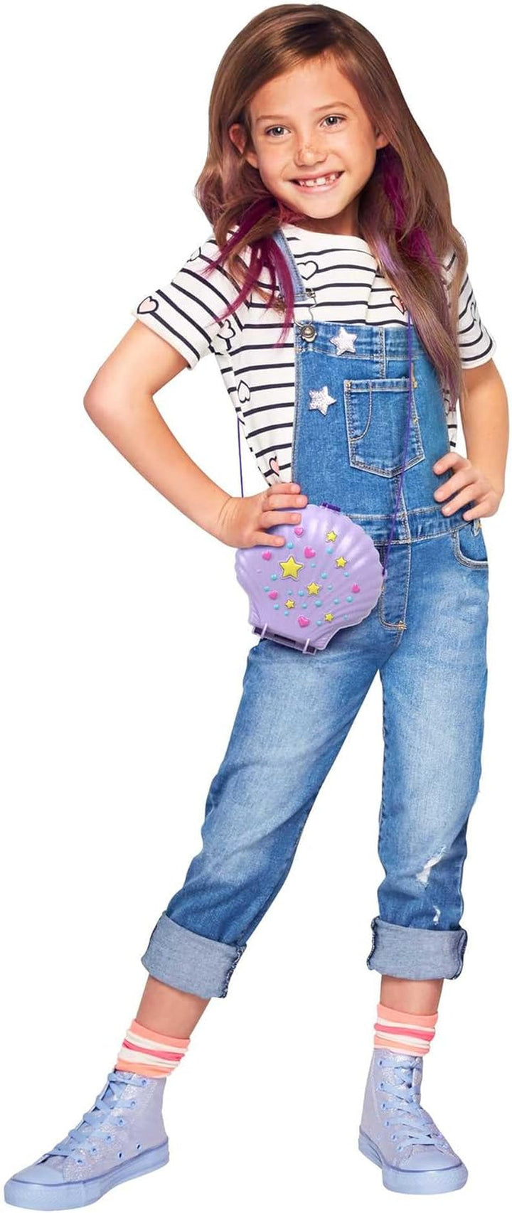 Sicriu Polly Pocket, sac de cochilie pentru înfășurat în jurul temei subacvatice, cu 2 păpuși și 1 submarin, jucărie sirenă Polly Pocket, jucărie de la 4 ani, GNH11 Papusi Naty Shop