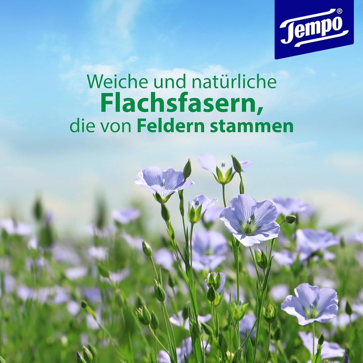 Șervețele umede de toaletă Tempo "Gentle & Caring" - Megapack - 16 pachete a câte 42 de șervețele - Duo Packs - cu mușețel natural - hârtie igienică, testată dermatologic și neutră față de Ph-ul pielii