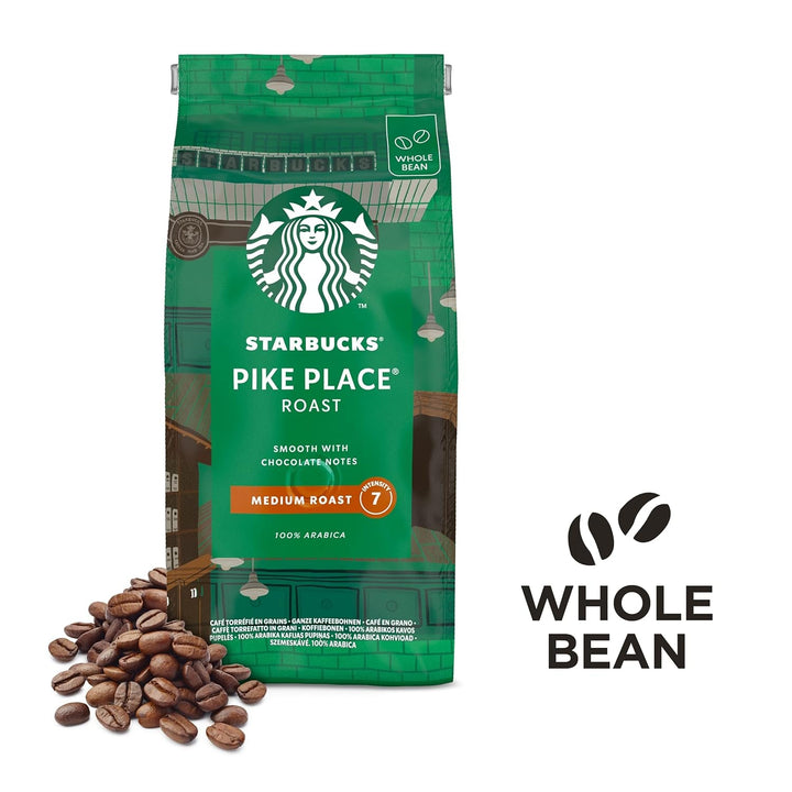STARBUCKS Pike Place Roast, prăjire medie, boabe de cafea întregi Cafea Naty Shop