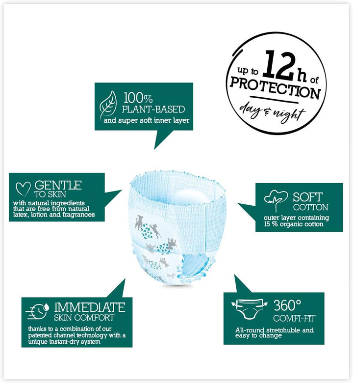 Pure & Nature Eco Pants Mărimea 5 sau 6 Mama si Copilul Naty Shop