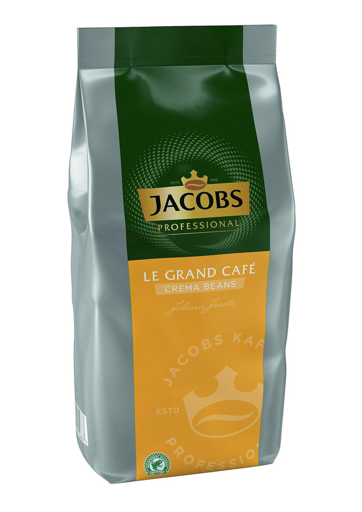Jacobs Professional Le Grand Café Crema, boabe de cafea întregi 1kg, Mild, Intensitate 2/5 Cafea Naty Shop
