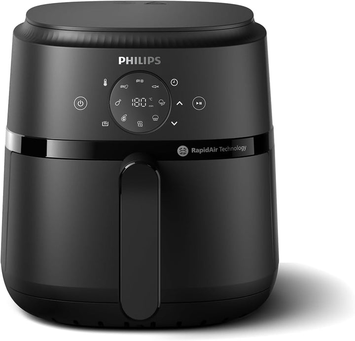 Philips Airfryer seria 2000 4.2L - Ecran tactil digital, 13 opțiuni de gătit, 9 funcții presetate, Până la 90% mai puțină grăsime cu tehnologia Rapidair, putere 1500W Electrocasnice Naty Shop 4,1L - Ohne Fenster