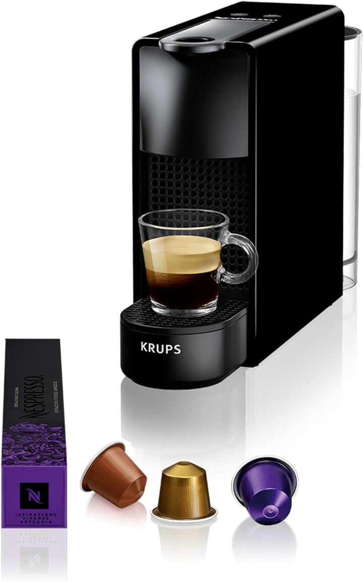 Espressor cu capsule Nespresso Krups XN1101 Essenza Mini, 1260 W, alb, 0,7 litri [Clasa energetică A]