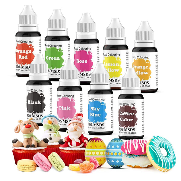 Coloranti alimentari, lichizi, recipiente de 10 ml, diverse seturi Coloranti Alimentari Naty Shop 9
