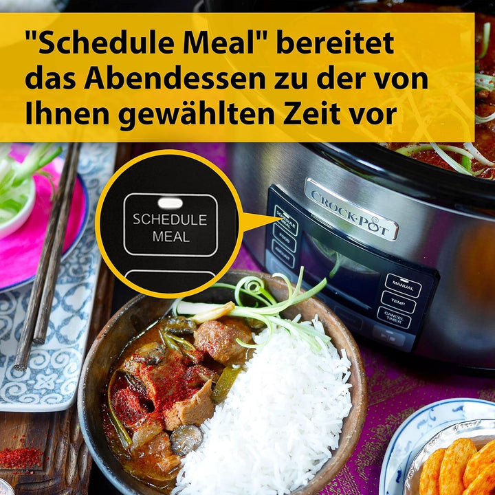 Slow cooker digital Crock-Pot Timeselect, 5.6 litri (7 persoane) Slow Cooker Naty Shop