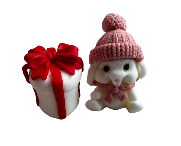 Set 2 decoratiuni comestibile din pasta de zahar, Emotia cadourilor, fete Decoratiuni din Pasta de Zahar Naty Shop