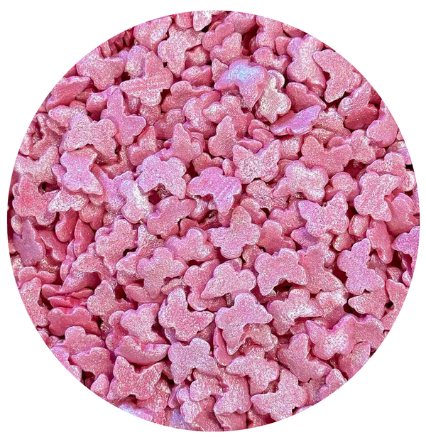 Sprinkles fluturi roz, 100g Nati Shop