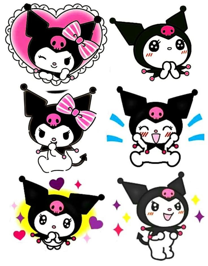 Imagine comestibila, vafa sau icing, format A4, Kuromi Imagini comestibile Naty Shop