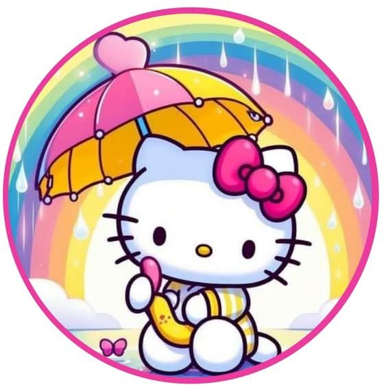Imagine comestibila, vafa sau icing, format A4, Hello Kitty Imagini comestibile Naty Shop