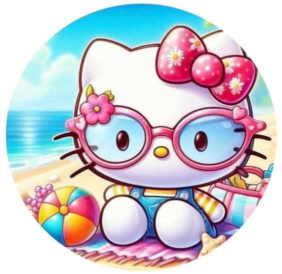 Imagine comestibila, vafa sau icing, format A4, Hello Kitty Imagini comestibile Naty Shop