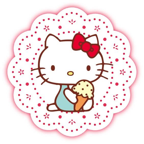 Imagine comestibila, vafa sau icing, format A4, Hello Kitty Imagini comestibile Naty Shop