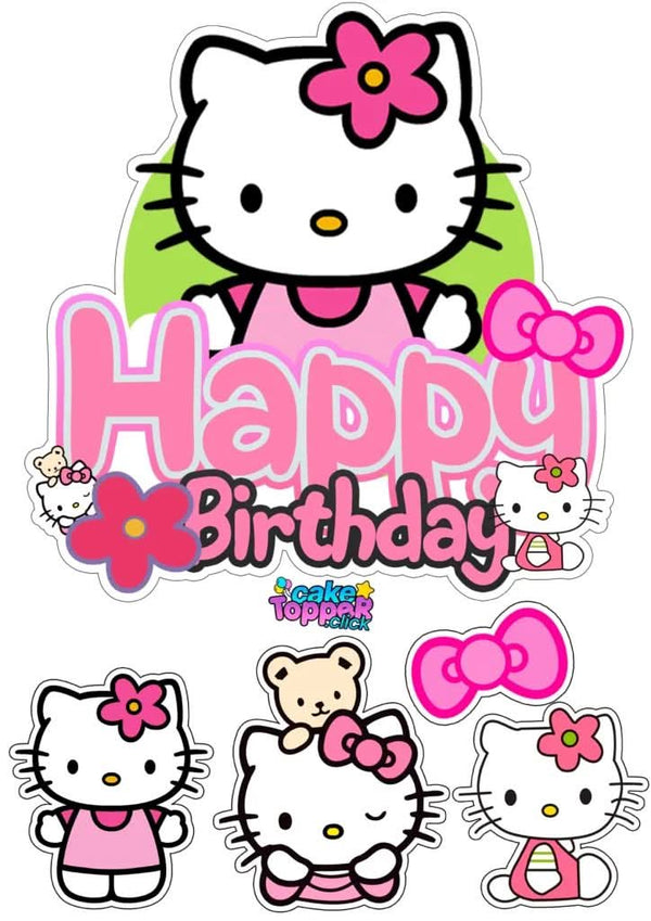 Imagine comestibila, vafa sau icing, format A4, Hello Kitty Imagini comestibile Naty Shop