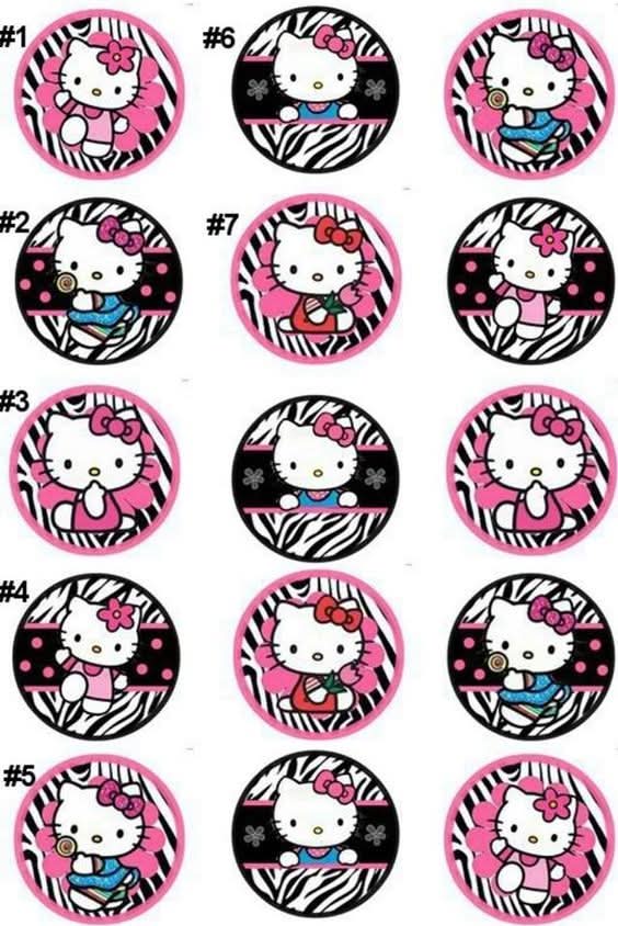 Imagine comestibila, vafa sau icing, format A4, Hello Kitty Imagini comestibile Naty Shop